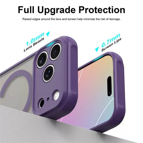 Techsuit - HaloFrost II MagSafe - iPhone 18 Pro / iPhone 17 Pro - Dark Cherry