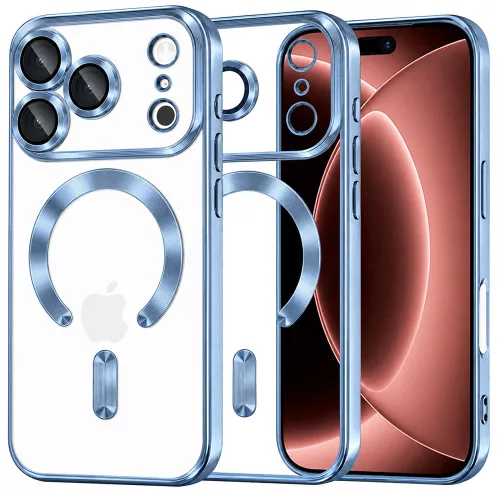 Techsuit - Luxury Crystal MagSafe - iPhone 18 Pro Max / iPhone 17 Pro Max - Light Blue