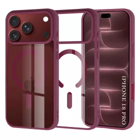   Techsuit - MagSafe Pro - iPhone 18 Pro / iPhone 17 Pro - Dark Cherry