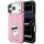 Karl Lagerfeld - Smooth Leather Choupette Sketch MagSafe (KLHMP18L6PWCIKDP) - iPhone 18 Pro / iPhone 17 Pro - Pink