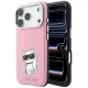 Karl Lagerfeld - Smooth Leather Choupette Sketch MagSafe (KLHMP18L6PWCIKDP) - iPhone 18 Pro / iPhone 17 Pro - Pink