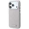 Karl Lagerfeld - Grained Leather Mono Resin Logo MagSafe (KLHMP18X6PWKLMHP) - iPhone 18 Pro Max / iPhone 17 Pro Max - Pink