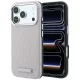 Karl Lagerfeld - Grained Leather Mono Resin Logo MagSafe (KLHMP18L6PWKLMHP) - iPhone 18 Pro / iPhone 17 Pro - Pink
