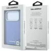 Karl Lagerfeld - Grained Leather Mono Resin Logo MagSafe (KLHMP18L6PWKLMHB) - iPhone 18 Pro / iPhone 17 Pro - Light Blue