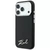 Karl Lagerfeld - Saffiano Small Script Metal Logo MagSafe (KLHMP18X6PWSKSK) - iPhone 18 Pro Max / iPhone 17 Pro Max - Black