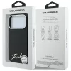 Karl Lagerfeld - Saffiano Small Script Metal Logo MagSafe (KLHMP18X6PWSKSK) - iPhone 18 Pro Max / iPhone 17 Pro Max - Black
