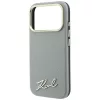 Karl Lagerfeld - Saffiano Small Script Metal Logo MagSafe (KLHMP18X6PWSKSE) - iPhone 18 Pro Max / iPhone 17 Pro Max - Beige