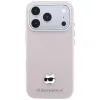 Karl Lagerfeld - Grained Leather Choupette Head MagSafe (KLHMP18X6PSCHLP) - iPhone 18 Pro Max / iPhone 17 Pro Max - Pink
