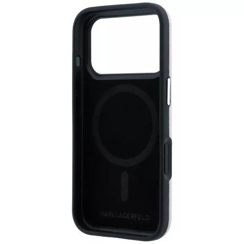 Karl Lagerfeld - Grained Leather Choupette Head MagSafe (KLHMP18X6PSCHLP) - iPhone 18 Pro Max / iPhone 17 Pro Max - Pink