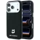 Karl Lagerfeld - Grained Leather Choupette Head MagSafe (KLHMP18L6PSCHLK) - iPhone 18 Pro / iPhone 17 Pro - Black