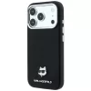 Karl Lagerfeld - Grained Leather Choupette Head MagSafe (KLHMP18L6PSCHLK) - iPhone 18 Pro / iPhone 17 Pro - Black