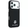 Karl Lagerfeld - Grained Leather Choupette Head MagSafe (KLHMP18L6PSCHLK) - iPhone 18 Pro / iPhone 17 Pro - Black