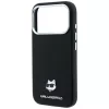 Karl Lagerfeld - Grained Leather Choupette Head MagSafe (KLHMP18L6PSCHLK) - iPhone 18 Pro / iPhone 17 Pro - Black