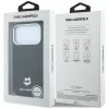 Karl Lagerfeld - Grained Leather Choupette Head MagSafe (KLHMP18L6PSCHLK) - iPhone 18 Pro / iPhone 17 Pro - Black