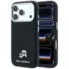 Karl Lagerfeld - Grained Leather KC Heads MagSafe (KLHMP18X6PSKCHLK) - iPhone 18 Pro Max / iPhone 17 Pro Max - Black