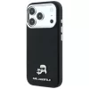 Karl Lagerfeld - Grained Leather KC Heads MagSafe (KLHMP18X6PSKCHLK) - iPhone 18 Pro Max / iPhone 17 Pro Max - Black