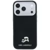 Karl Lagerfeld - Grained Leather KC Heads MagSafe (KLHMP18X6PSKCHLK) - iPhone 18 Pro Max / iPhone 17 Pro Max - Black