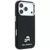 Karl Lagerfeld - Grained Leather KC Heads MagSafe (KLHMP18X6PSKCHLK) - iPhone 18 Pro Max / iPhone 17 Pro Max - Black