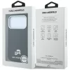 Karl Lagerfeld - Grained Leather KC Heads MagSafe (KLHMP18X6PSKCHLK) - iPhone 18 Pro Max / iPhone 17 Pro Max - Black