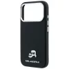 Karl Lagerfeld - Grained Leather KC Heads MagSafe (KLHMP18L6PSKCHLK) - iPhone 18 Pro / iPhone 17 Pro - Black