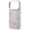 Guess - Leather 4G Stripe Round Classic Logo MagSafe (GUHMP18X6P4G4RCP) - iPhone 18 Pro Max / iPhone 17 Pro Max - Pink