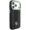 Guess - Leather 4G Stripe Round Classic Logo MagSafe (GUHMP18L6P4G4RCK) - iPhone 18 Pro / iPhone 17 Pro - Black