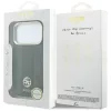 Guess - Leather 4G Stripe Round Classic Logo MagSafe (GUHMP18L6P4G4RCK) - iPhone 18 Pro / iPhone 17 Pro - Black