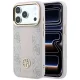 Guess - Leather 4G Stripe Round Classic Logo MagSafe (GUHMP18L6P4G4RCP) - iPhone 18 Pro / iPhone 17 Pro - Pink