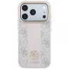 Guess - Leather 4G Stripe Round Classic Logo MagSafe (GUHMP18L6P4G4RCP) - iPhone 18 Pro / iPhone 17 Pro - Pink