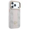 Guess - Leather 4G Stripe Round Classic Logo MagSafe (GUHMP18L6P4G4RCP) - iPhone 18 Pro / iPhone 17 Pro - Pink