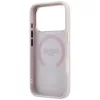 Guess - Leather 4G Stripe Round Classic Logo MagSafe (GUHMP18L6P4G4RCP) - iPhone 18 Pro / iPhone 17 Pro - Pink