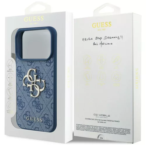 Guess - Hardcase 4G Big Logo (GUHCP18L4GMGBL) - iPhone 18 Pro / iPhone 17 Pro - Blue