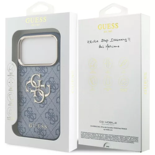 Guess - Hardcase 4G Big Classic Logo (GUHCP18L4GMGCBL) - iPhone 18 Pro / iPhone 17 Pro - Blue