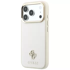   Guess - Saffiano Small 4G Classic MagSafe (GUHMP18X6PSA4DME) - iPhone 18 Pro Max / iPhone 17 Pro Max - Beige