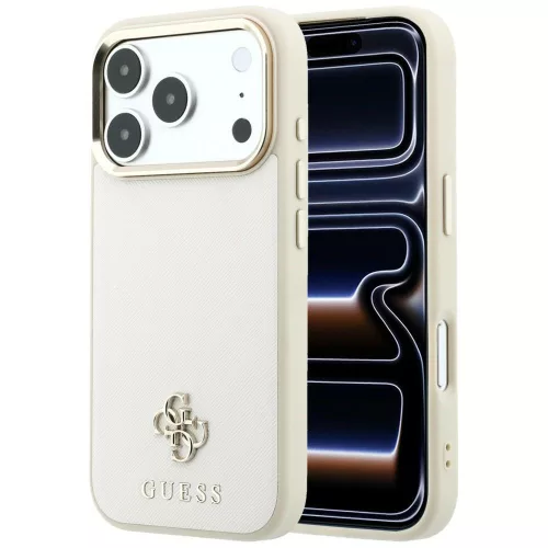 Guess - Saffiano Small 4G Classic MagSafe (GUHMP18X6PSA4DME) - iPhone 18 Pro Max / iPhone 17 Pro Max - Beige