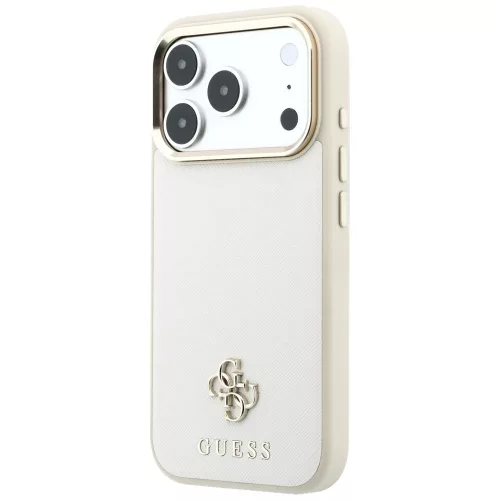 Guess - Saffiano Small 4G Classic MagSafe (GUHMP18X6PSA4DME) - iPhone 18 Pro Max / iPhone 17 Pro Max - Beige