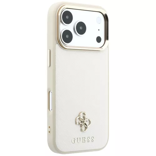 Guess - Saffiano Small 4G Classic MagSafe (GUHMP18X6PSA4DME) - iPhone 18 Pro Max / iPhone 17 Pro Max - Beige