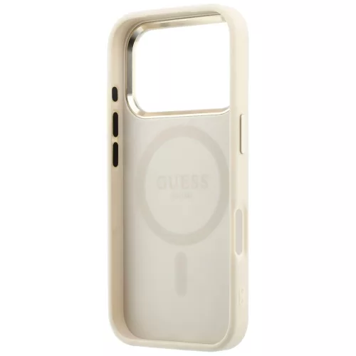 Guess - Saffiano Small 4G Classic MagSafe (GUHMP18X6PSA4DME) - iPhone 18 Pro Max / iPhone 17 Pro Max - Beige