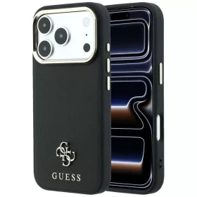   Guess - Saffiano Small 4G Classic MagSafe (GUHMP18X6PSA4DMK) - iPhone 18 Pro Max / iPhone 17 Pro Max - Black