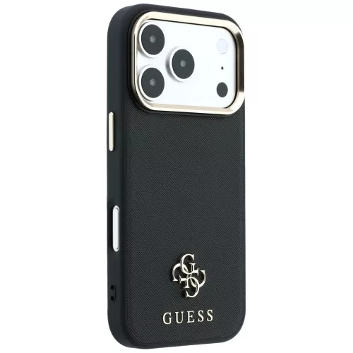 Guess - Saffiano Small 4G Classic MagSafe (GUHMP18X6PSA4DMK) - iPhone 18 Pro Max / iPhone 17 Pro Max - Black
