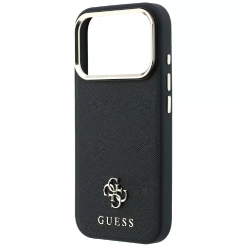 Guess - Saffiano Small 4G Classic MagSafe (GUHMP18X6PSA4DMK) - iPhone 18 Pro Max / iPhone 17 Pro Max - Black