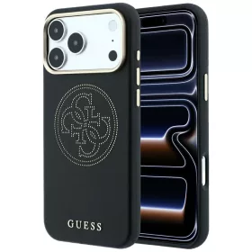   Guess - Leather Perforated 4G MagSafe (GUHMP18X6PS4SRGK) - iPhone 18 Pro Max / iPhone 17 Pro Max - Black
