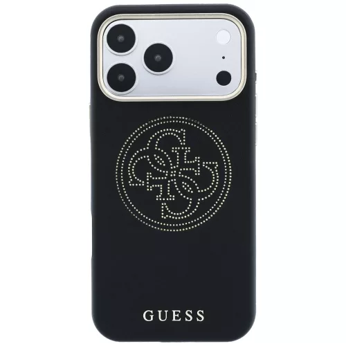 Guess - Leather Perforated 4G MagSafe (GUHMP18X6PS4SRGK) - iPhone 18 Pro Max / iPhone 17 Pro Max - Black