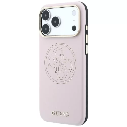 Guess - Leather Perforated 4G MagSafe (GUHMP18X6PS4SRGP) - iPhone 18 Pro Max / iPhone 17 Pro Max - Pink