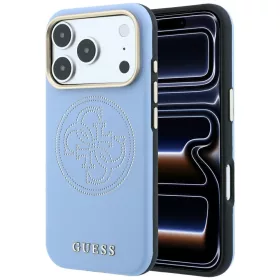   Guess - Leather Perforated 4G MagSafe (GUHMP18X6PS4SRGB) - iPhone 18 Pro Max / iPhone 17 Pro Max - Light Blue