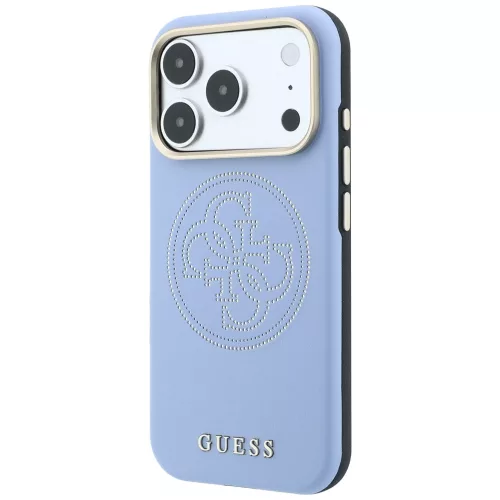 Guess - Leather Perforated 4G MagSafe (GUHMP18X6PS4SRGB) - iPhone 18 Pro Max / iPhone 17 Pro Max - Light Blue