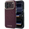 Guess - Leather Perforated 4G MagSafe (GUHMP18L6PS4SRGU) - iPhone 18 Pro / iPhone 17 Pro - Burgundy