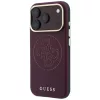 Guess - Leather Perforated 4G MagSafe (GUHMP18L6PS4SRGU) - iPhone 18 Pro / iPhone 17 Pro - Burgundy