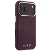 Guess - Leather Perforated 4G MagSafe (GUHMP18L6PS4SRGU) - iPhone 18 Pro / iPhone 17 Pro - Burgundy