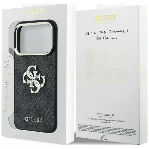 Guess - Hardcase 4G Big Strass Logo (GUHCP18X6P4DSMLK) - iPhone 18 Pro Max / iPhone 17 Pro Max - Black